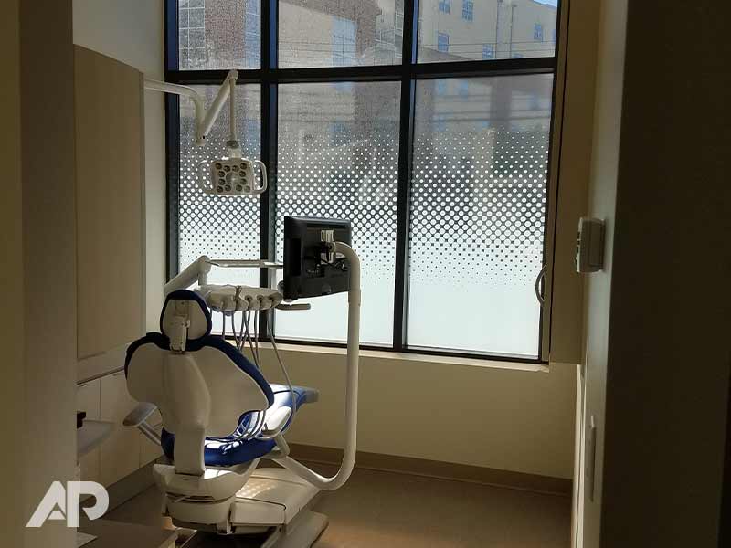 Sunshine Dental UV window film installation