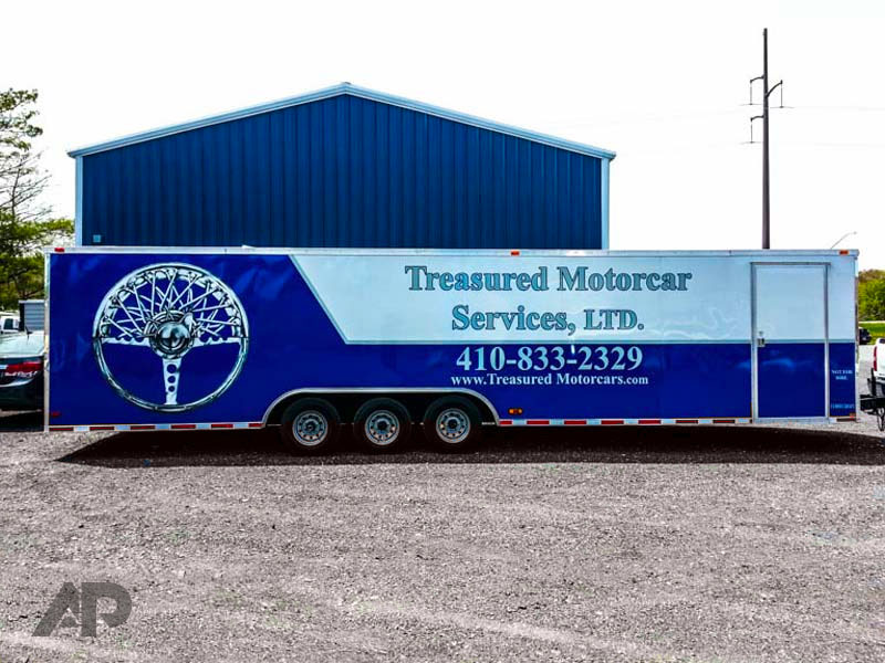 Treasured Motorcar Trailer Wrap Right Side View