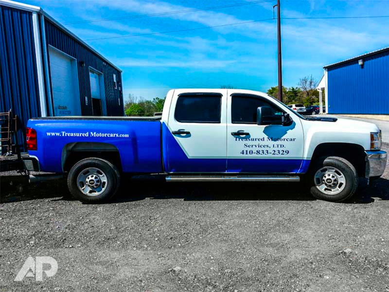 Treasured Motorcar Pickup Truck Wrap Right Side