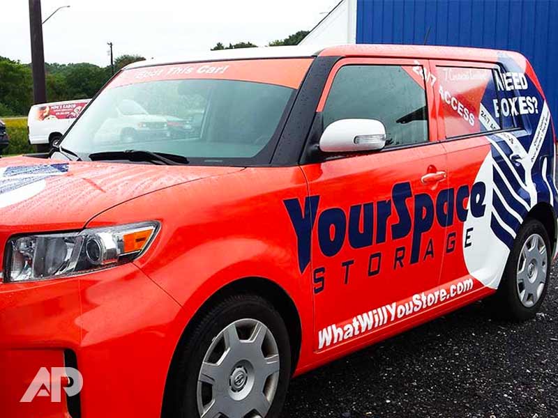 Your Space Storage Truck Wrap Front-Right View